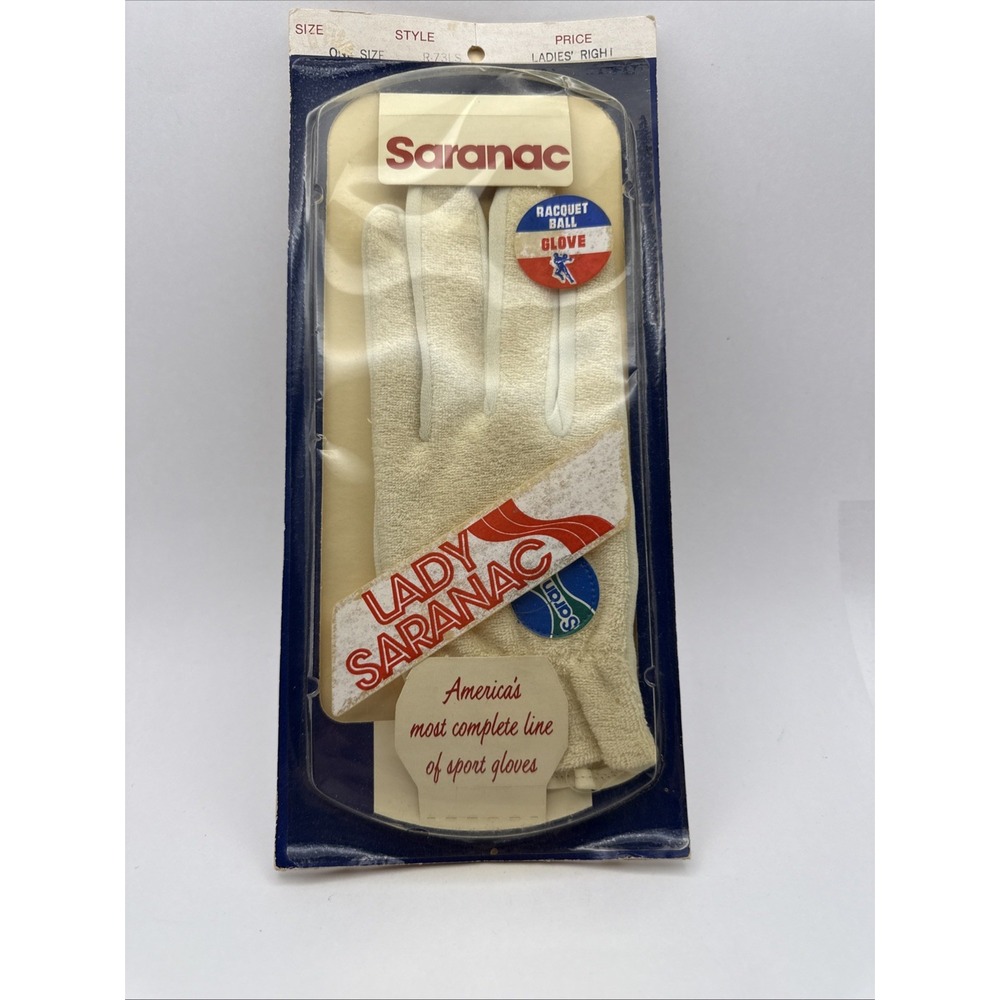 Vintage Lady Saranac Raquetball Glove #R73LS Ladies Right Hand One Size NOS